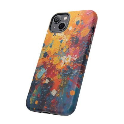 Abstract Color Splash Phone Case — Vibrant Paint Splatter Protective Cover