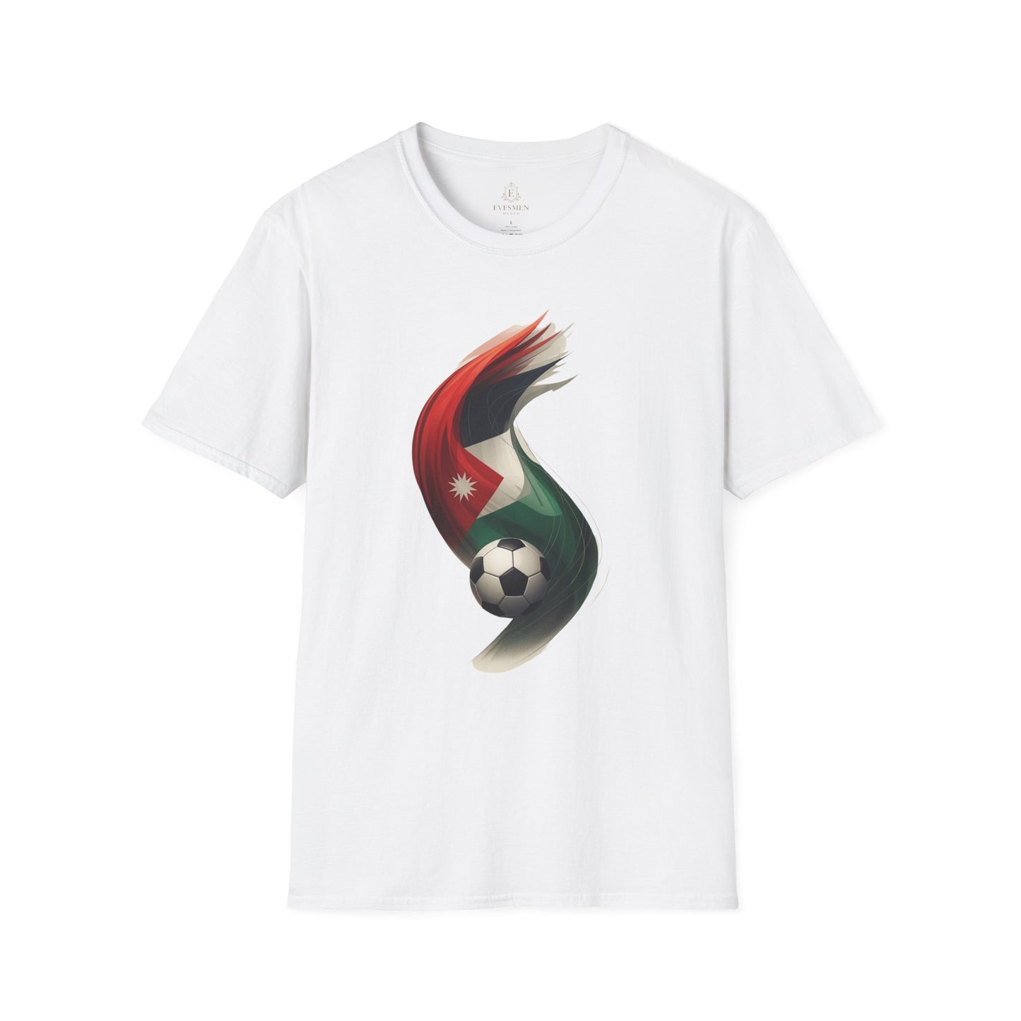 Jordan Football Flag Wave T‑Shirt Chivalrous Falcons Soccer Tee