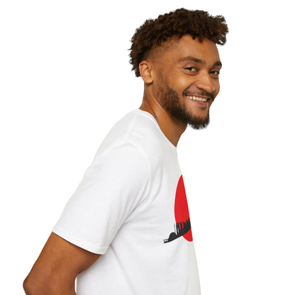 Japan Football and City Skyline Graphic T-shirt
