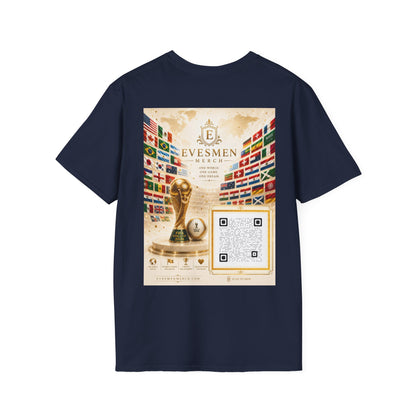 Global Football Flags Graphic Tee 2026 Soccer World Championship Commemorative T-Shirt