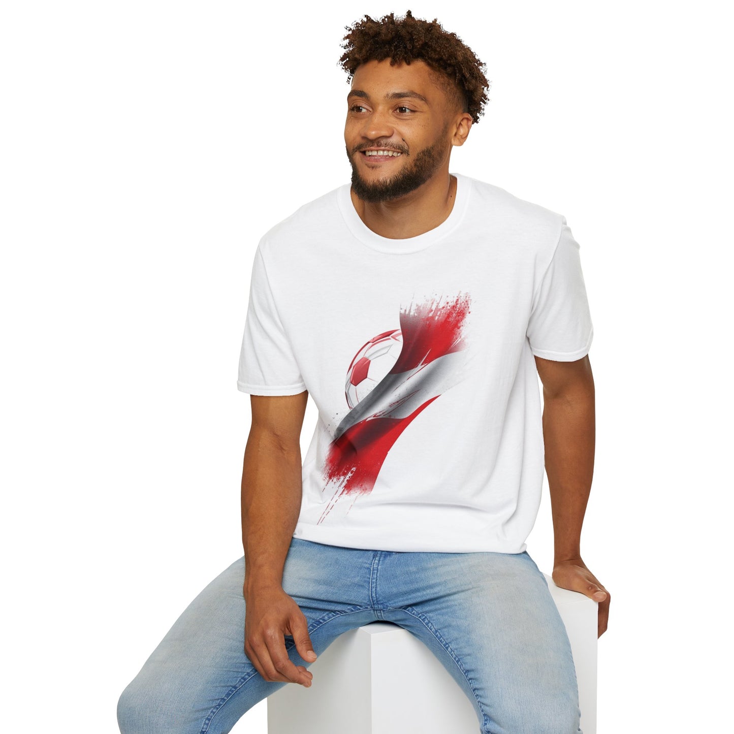 Austria Football Flag Graphic T-Shirt Dynamic Unsere Burschen Soccer Tee