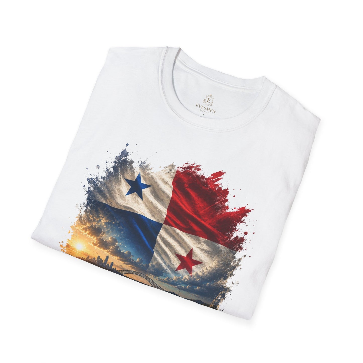 Panama Football Flag Canal Graphic T-Shirt Los Canaleros Soccer Tee