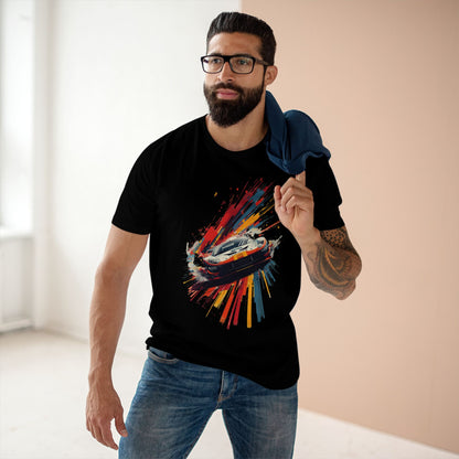 Racing Car Splash T-Shirt Sports Car Graphic Tee for Auto Enthusiasts