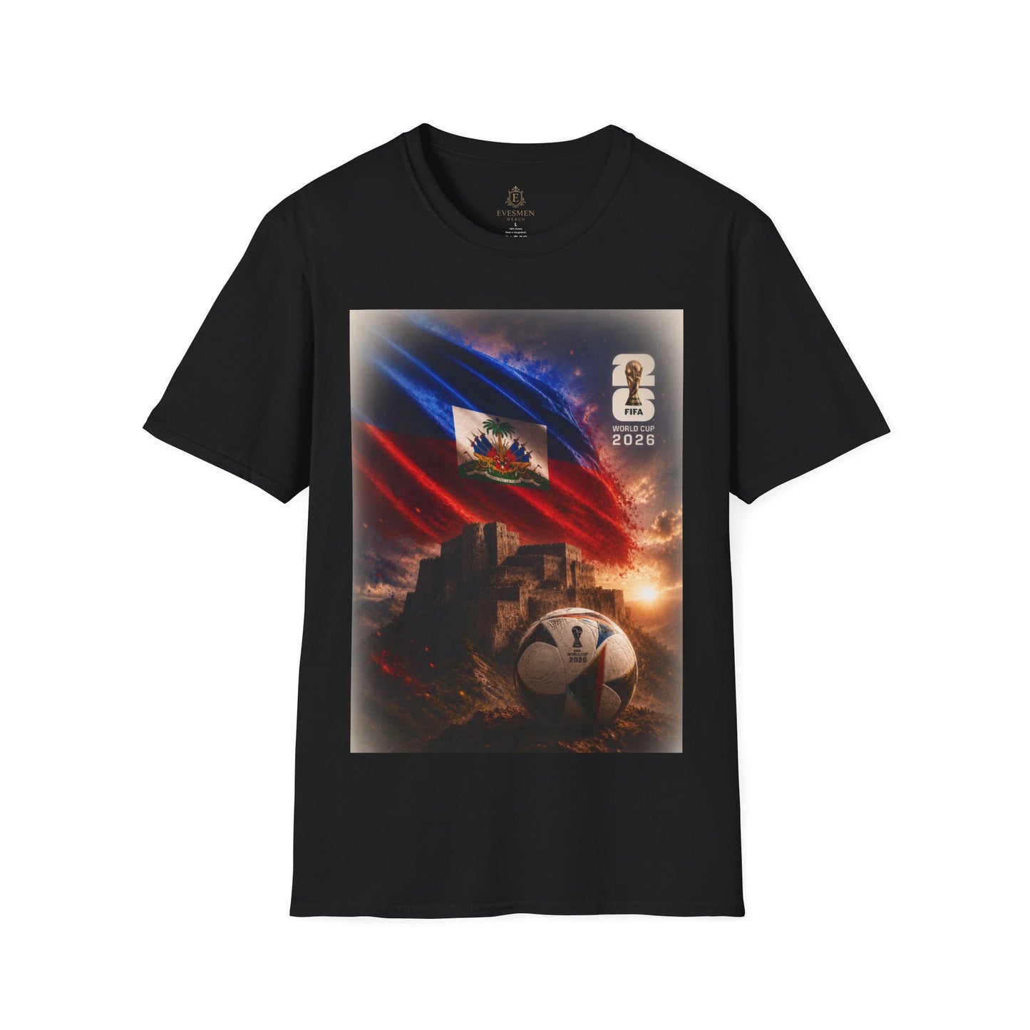 Haiti Football Flag T‑Shirt — 2026 Soccer Tribute Fan Tee