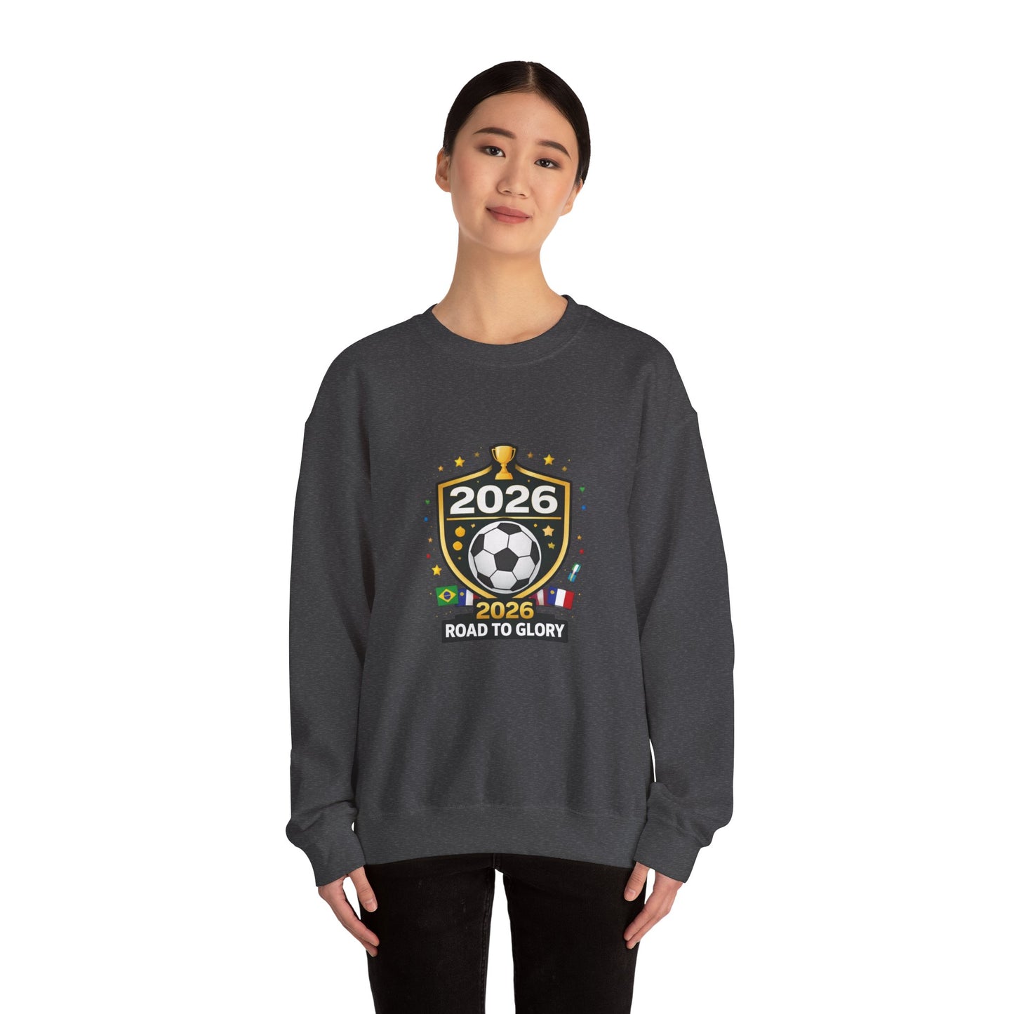 2026 Road to Glory Soccer Match Day Crewneck Sweatshirt