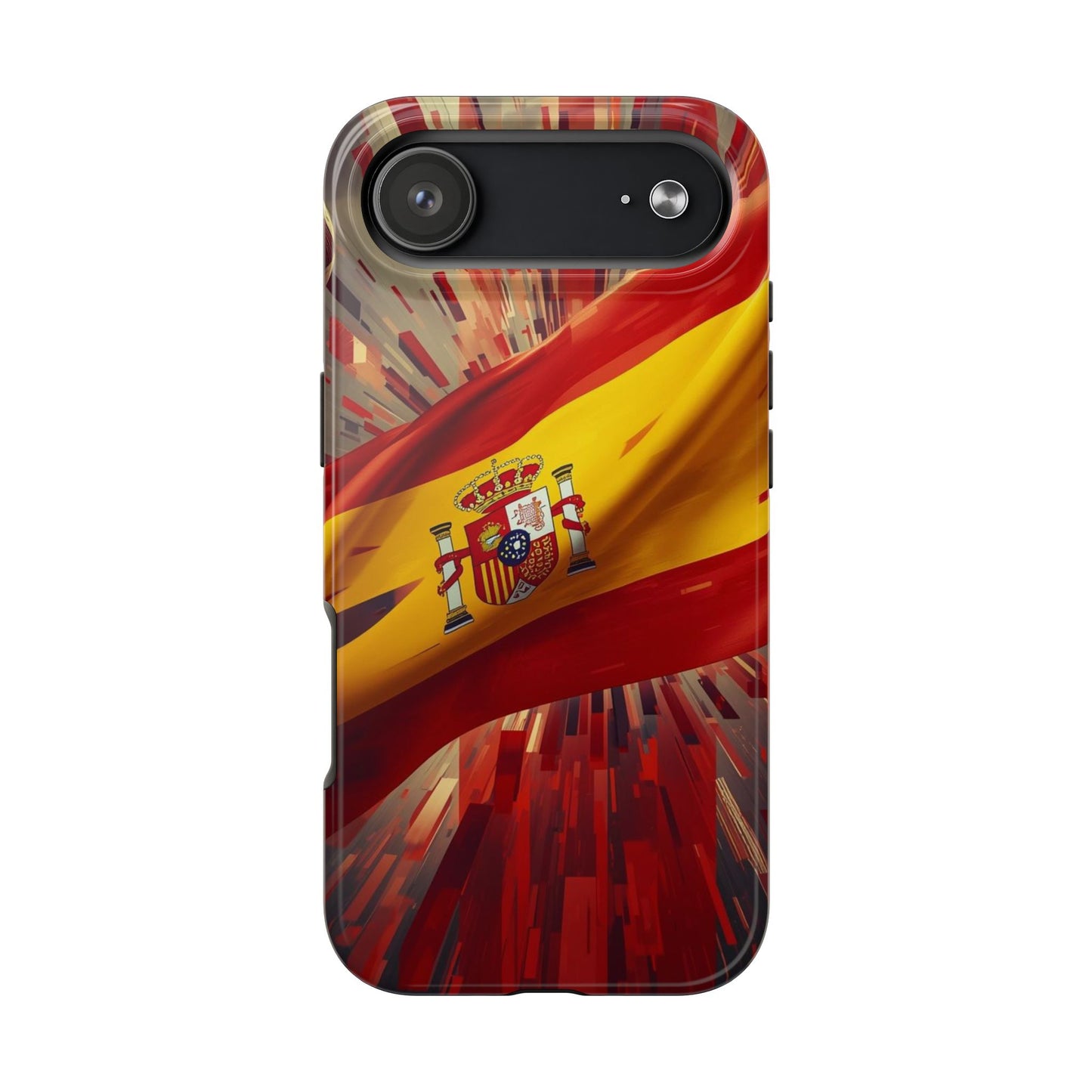 Spanish Flag Tough Phone Case — Shockproof Protective Case with Spain Crest