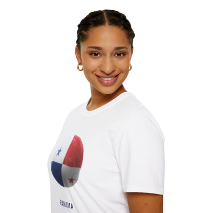 Panama Football Flag Minimalist Graphic T-Shirt Los Canaleros Soccer Design Tee