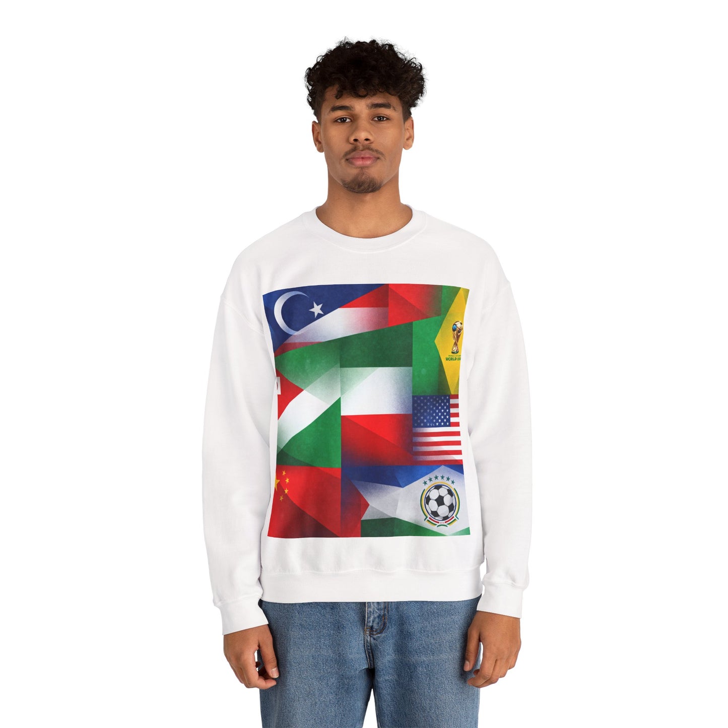 World Flags Soccer Crewneck Sweatshirt — Soccer Fan Pullover