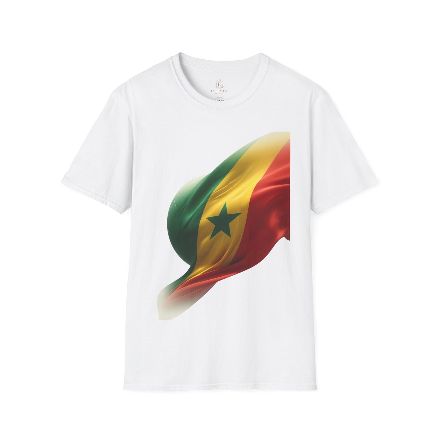 Senegal Waving Flag Soccer Tee Lions of Teranga Pan-African Football Fan T-Shirt