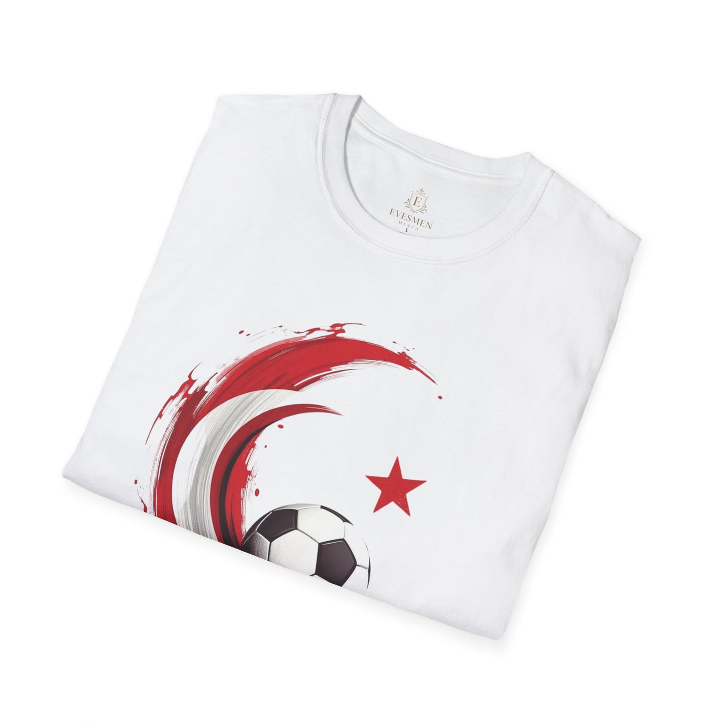 Turkey Football Pride T-Shirt Dynamic Grunge Crescent & Star Fan Tee
