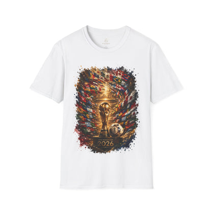 World Cup 2026 Global Flags Graphic T-Shirt Stadium Tournament Soccer Tee