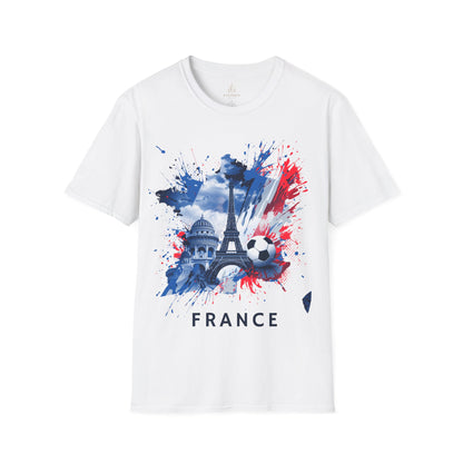 France Soccer Match Day T-Shirt — Eiffel Tower Football Graphic Tee