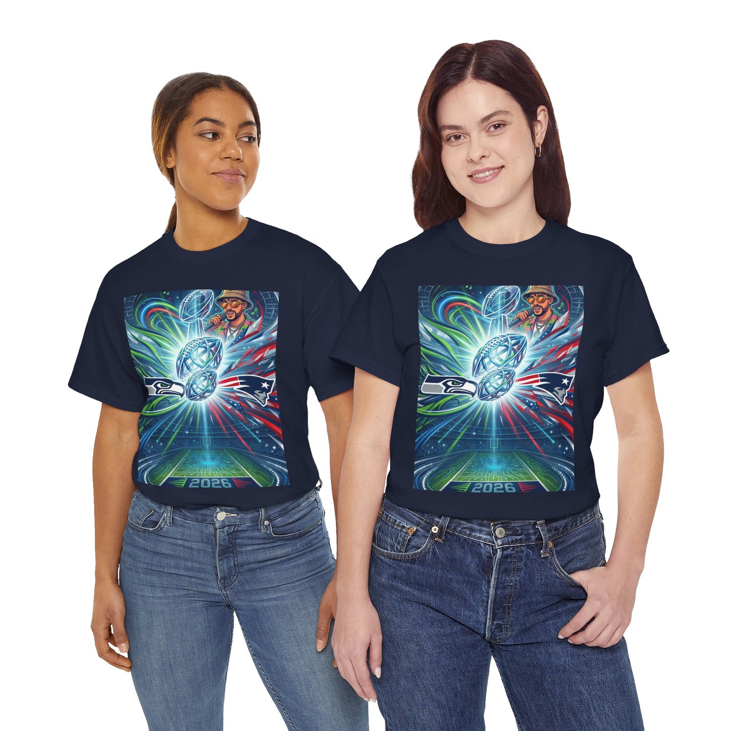 Legendary Championship Matchup Art T-Shirt Football Big Game Poster Tee