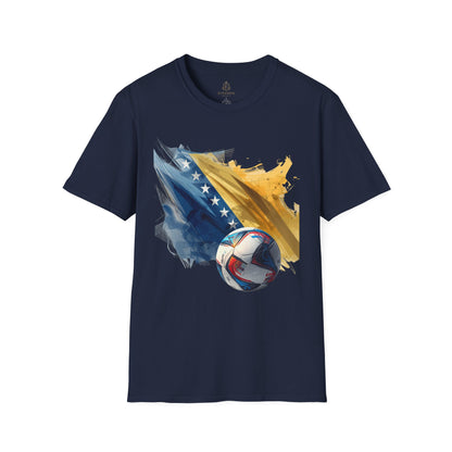 Bosnia and Herzegovina Football Flag Abstract T-Shirt Zmajevi Soccer Graphic Tee