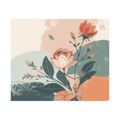Floral Botanical Poster – Matte Horizontal Wall Print