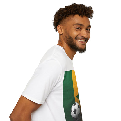 Senegal Flag Soccer T-Shirt – Dakar Skyline & Football Graphic Tee
