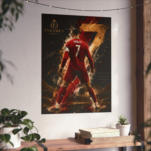 CR7 Cristiano Ronaldo Legend Commemorative Wall Art Poster Print