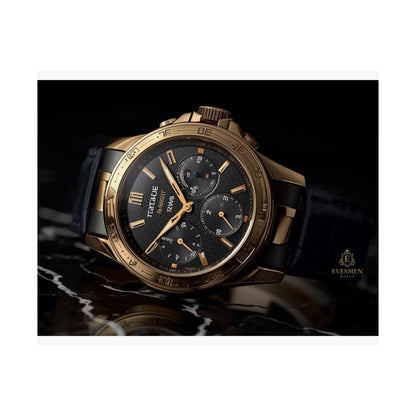 Luxury Gold Watch Horizontal Poster — Matte Horology Wall Art