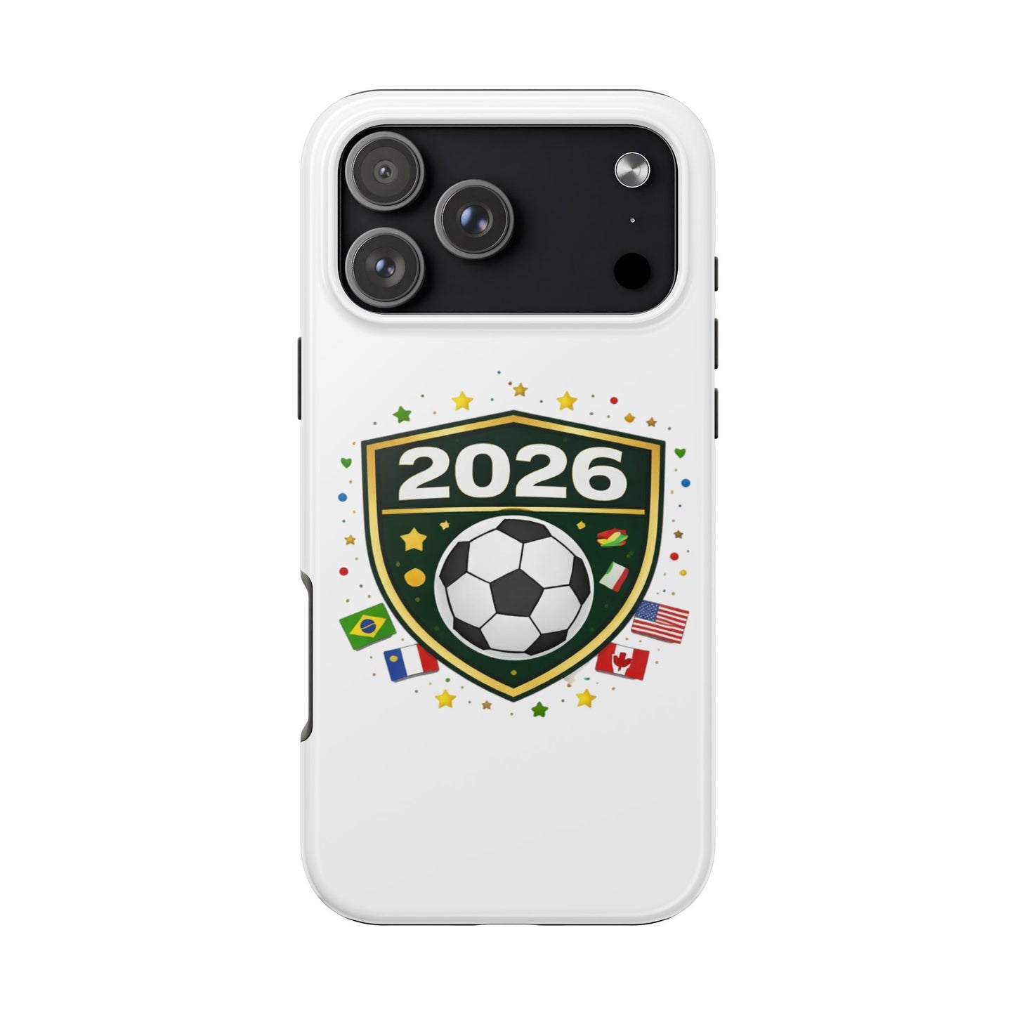 2026 Soccer Match Day Phone Protective Case Soccer Badge Design