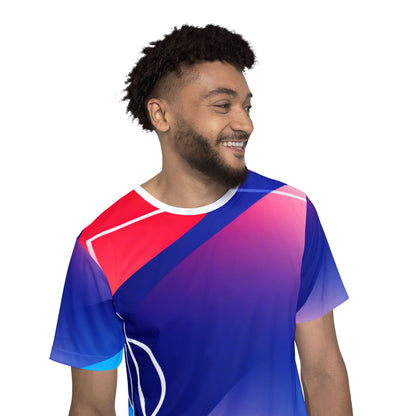 Men's Soccer Jersey Shirt Pitch Design Tee (All-Over Print)