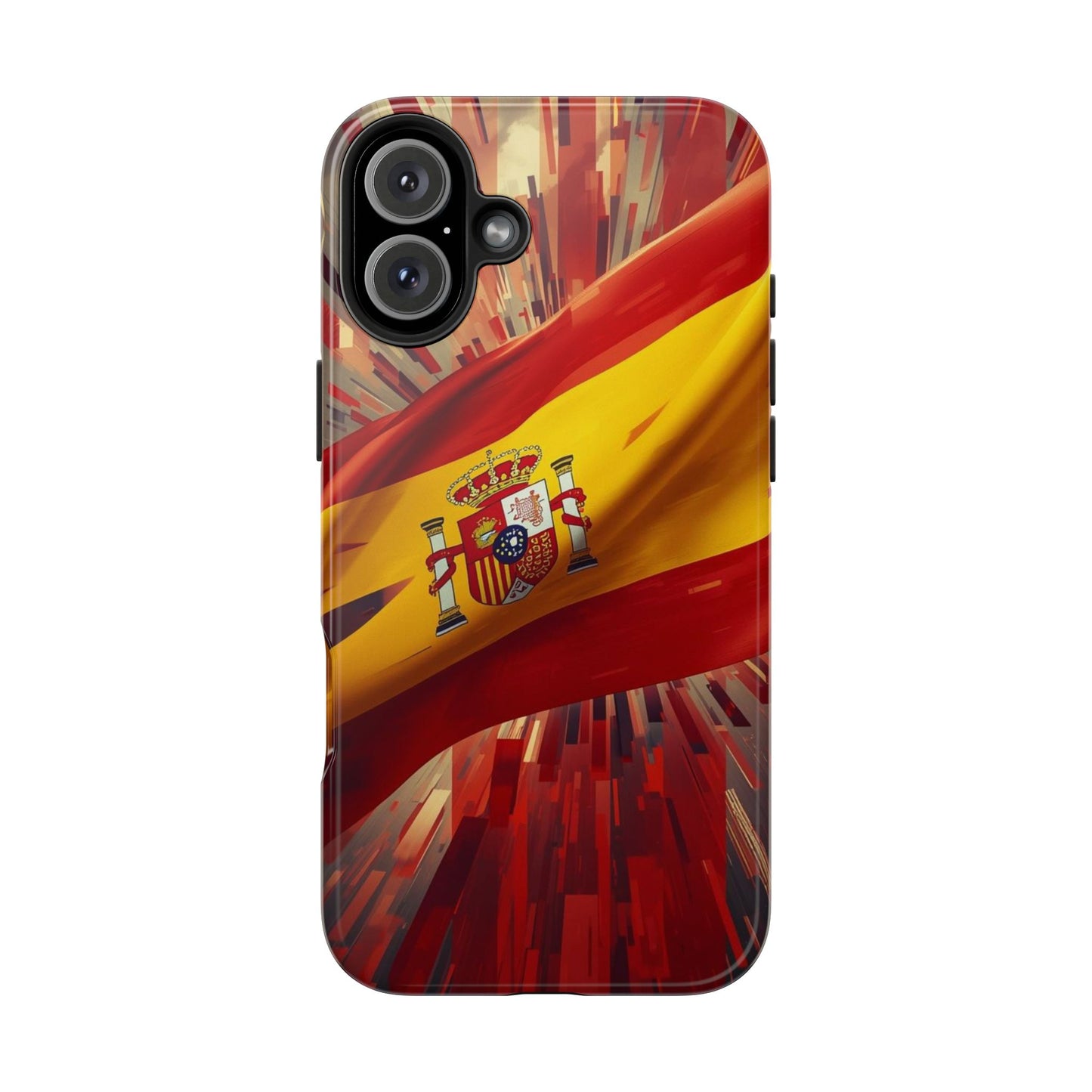 Spanish Flag Tough Phone Case — Shockproof Protective Case with Spain Crest