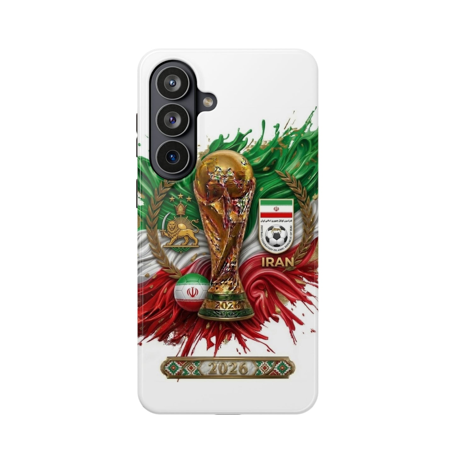 Iran 2026 Soccer Match Day Phone Case — Impact-Resistant Cover