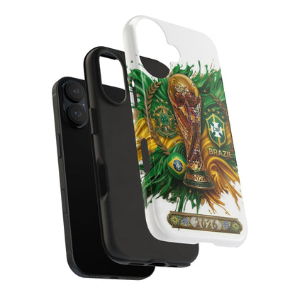 Brazil 2026 Soccer Tough Phone Case — Protective Fan Cover