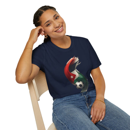 Jordan Football Flag Wave T‑Shirt Chivalrous Falcons Soccer Tee