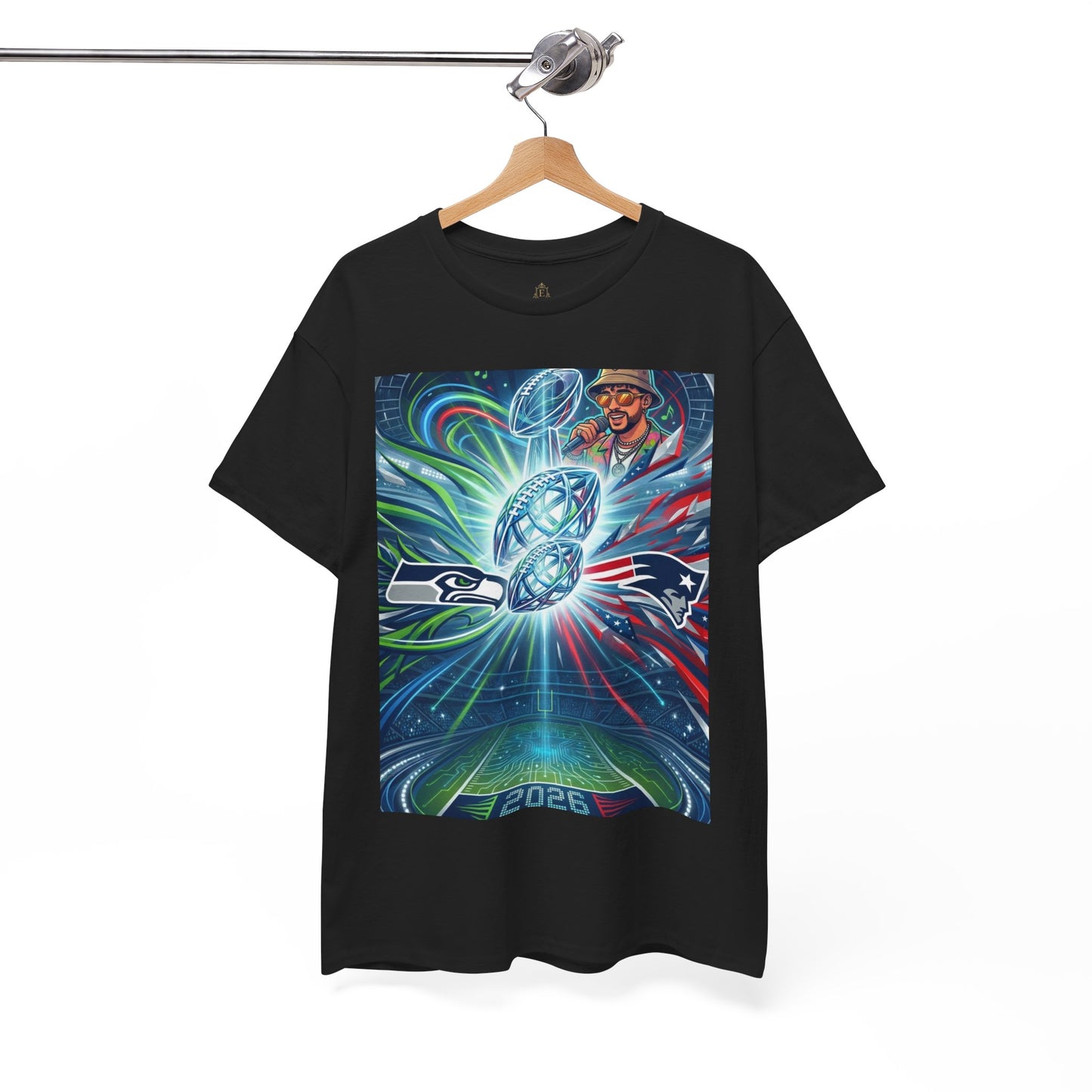 Legendary Championship Matchup Art T-Shirt Football Big Game Poster Tee