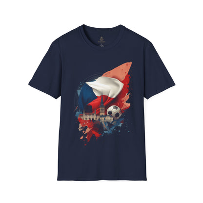 Czech Republic Flag Soccer T-Shirt – Football Fan Tee