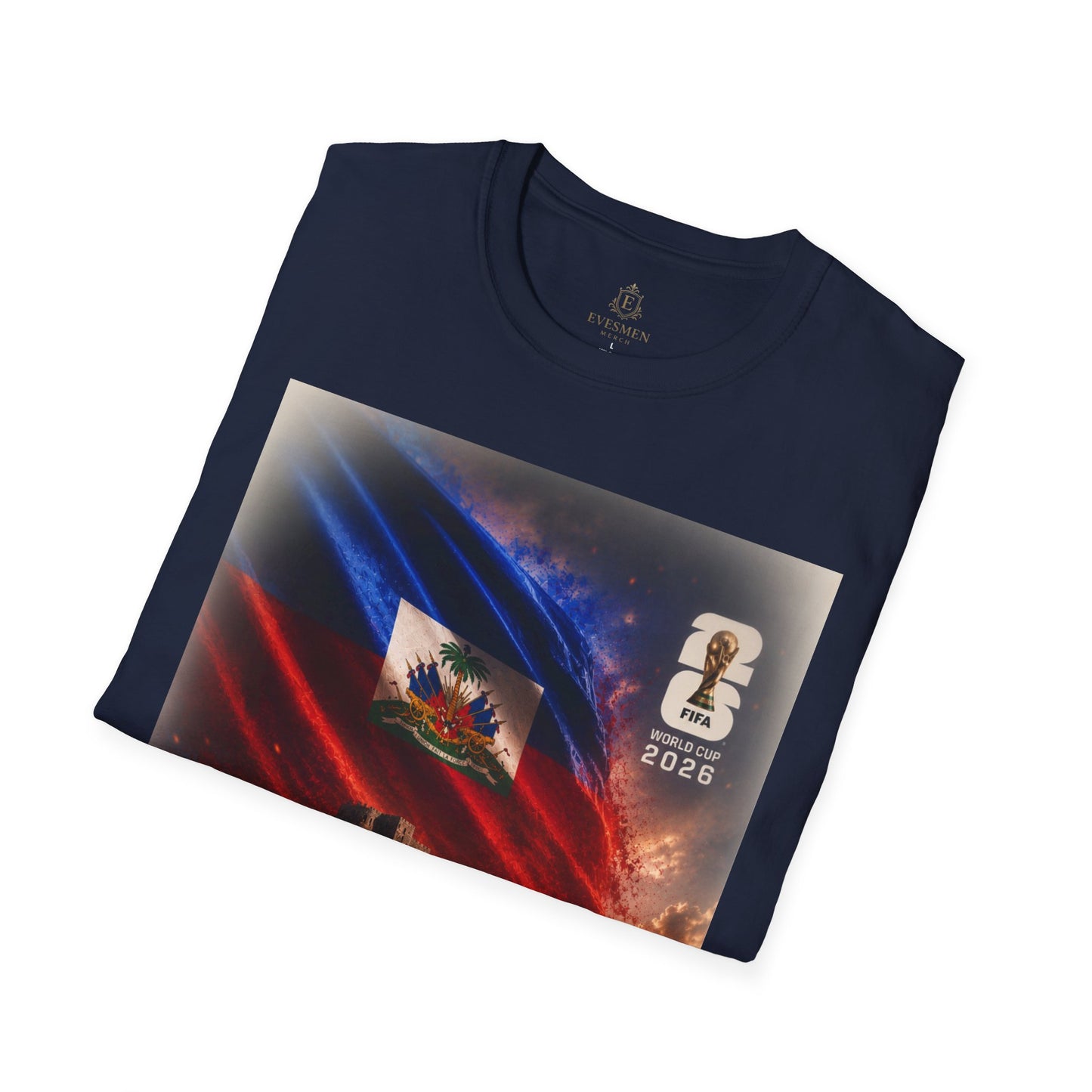 Haiti Football Flag T‑Shirt — 2026 Soccer Tribute Fan Tee