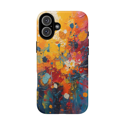 Abstract Color Splash Phone Case — Vibrant Paint Splatter Protective Cover