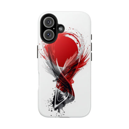 Abstract Red Sun Japanese Design Phone Protective Case