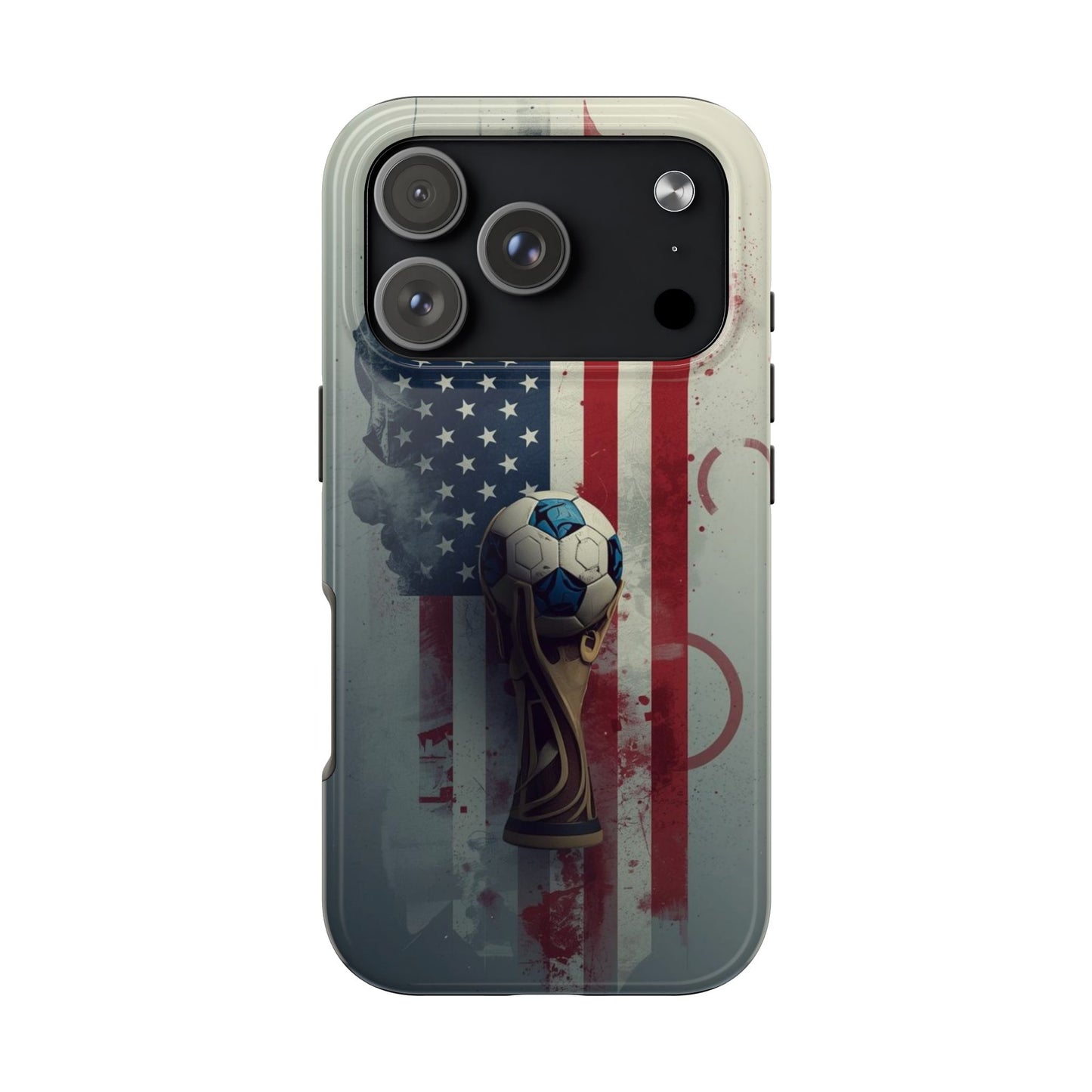 American Flag Soccer Ball Phone Protective Case Cover