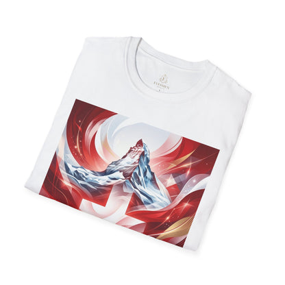 Swiss Soccer Crest T‑Shirt — Alpine Cross & Football Graphic Tee