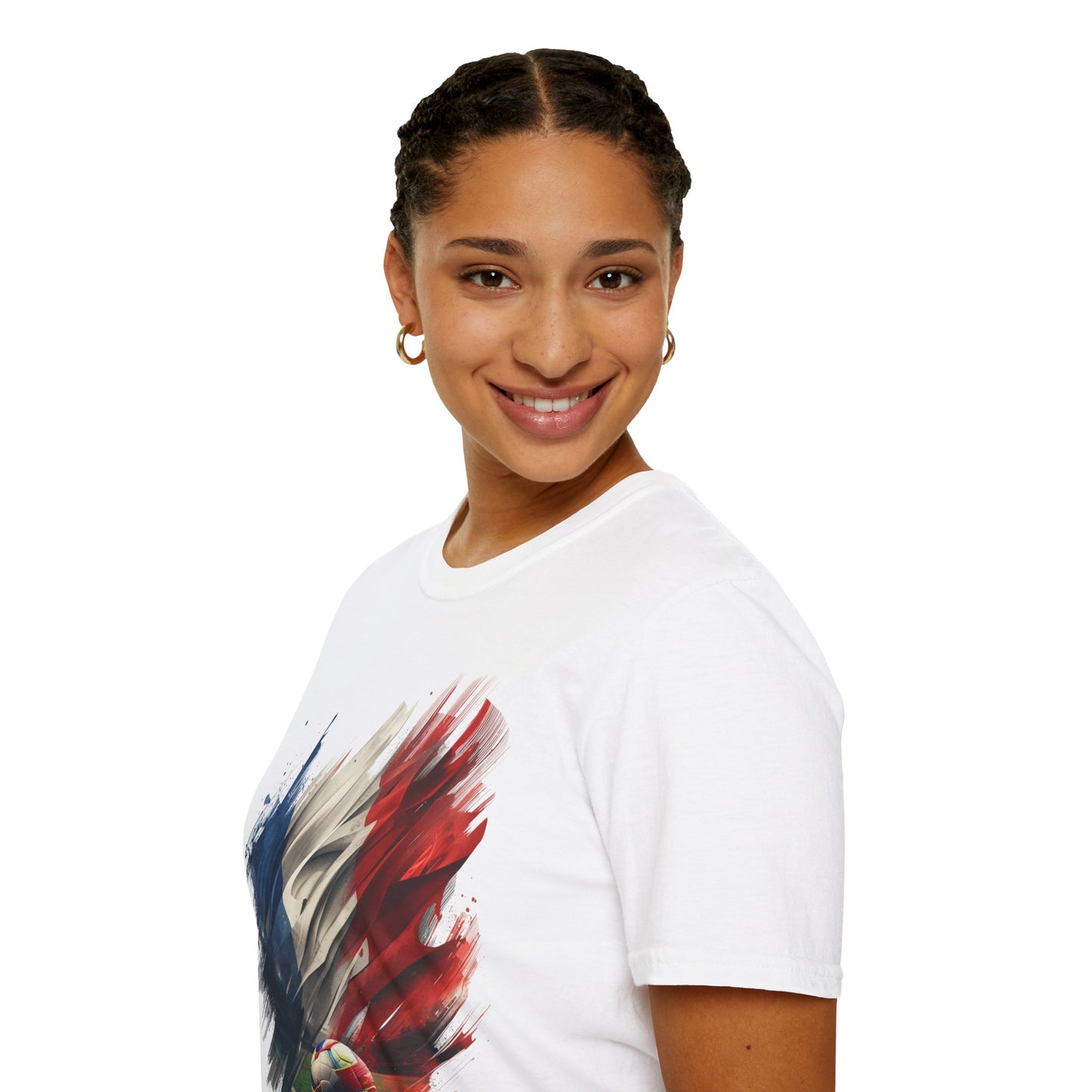 France Football French T-Shirt — Abstract Soccer Stadium Design Tee