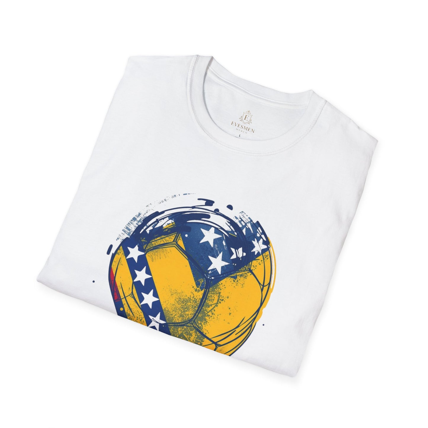 Bosnia Herzegovina Soccer Heart T-Shirt – Flag Football Fan Tee