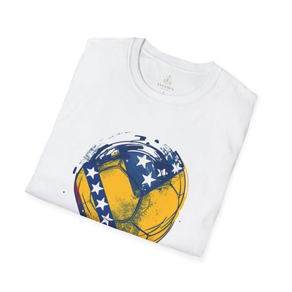 Bosnia Herzegovina Soccer Heart T-Shirt – Flag Football Fan Tee