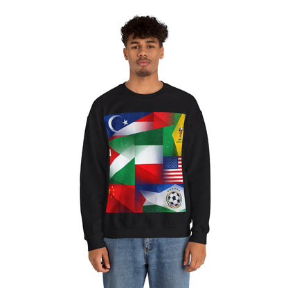 World Flags Soccer Crewneck Sweatshirt — Soccer Fan Pullover