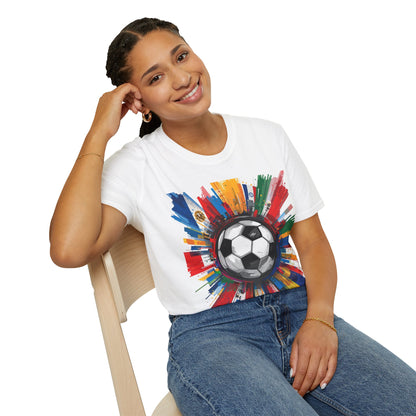 Soccer Splash Graphic T-Shirt — Colorful Match Day Football Tee