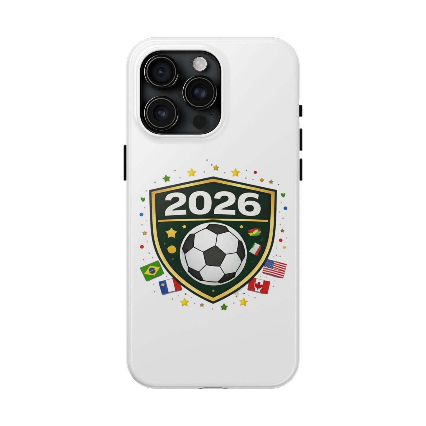 2026 Soccer Match Day Phone Protective Case Soccer Badge Design