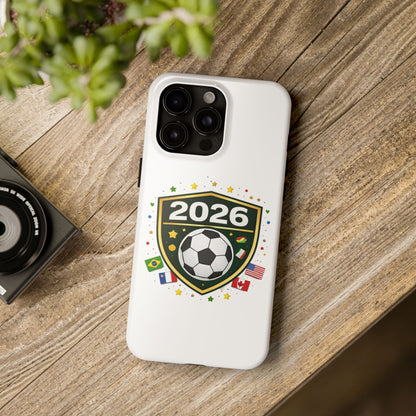 2026 Soccer Match Day Phone Protective Case Soccer Badge Design