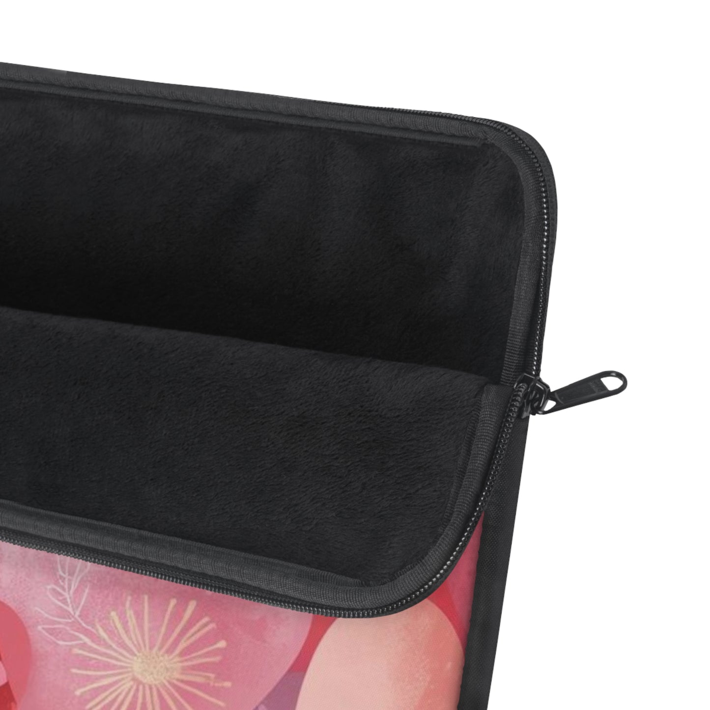 Valentine Heart Pattern Laptop Sleeve — Pink Floral Love Computer Case