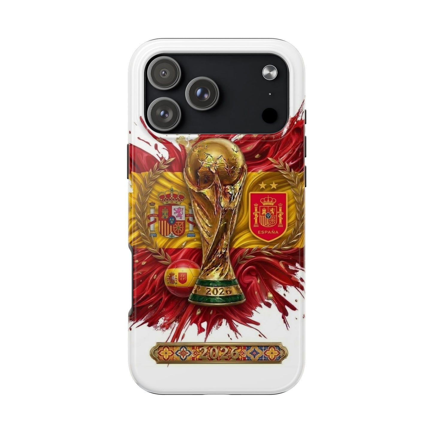 Spain Soccer 2026 Football Tough Phone Protective Case