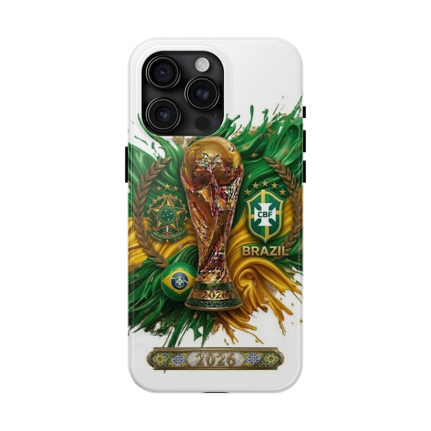 Brazil 2026 Soccer Tough Phone Case — Protective Fan Cover