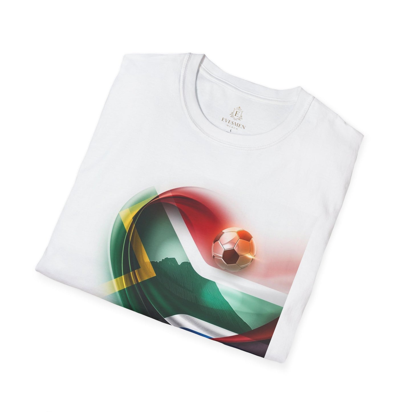 South Africa Football Flag Table Mountain T-Shirt Bafana Bafana Soccer Graphic Tee