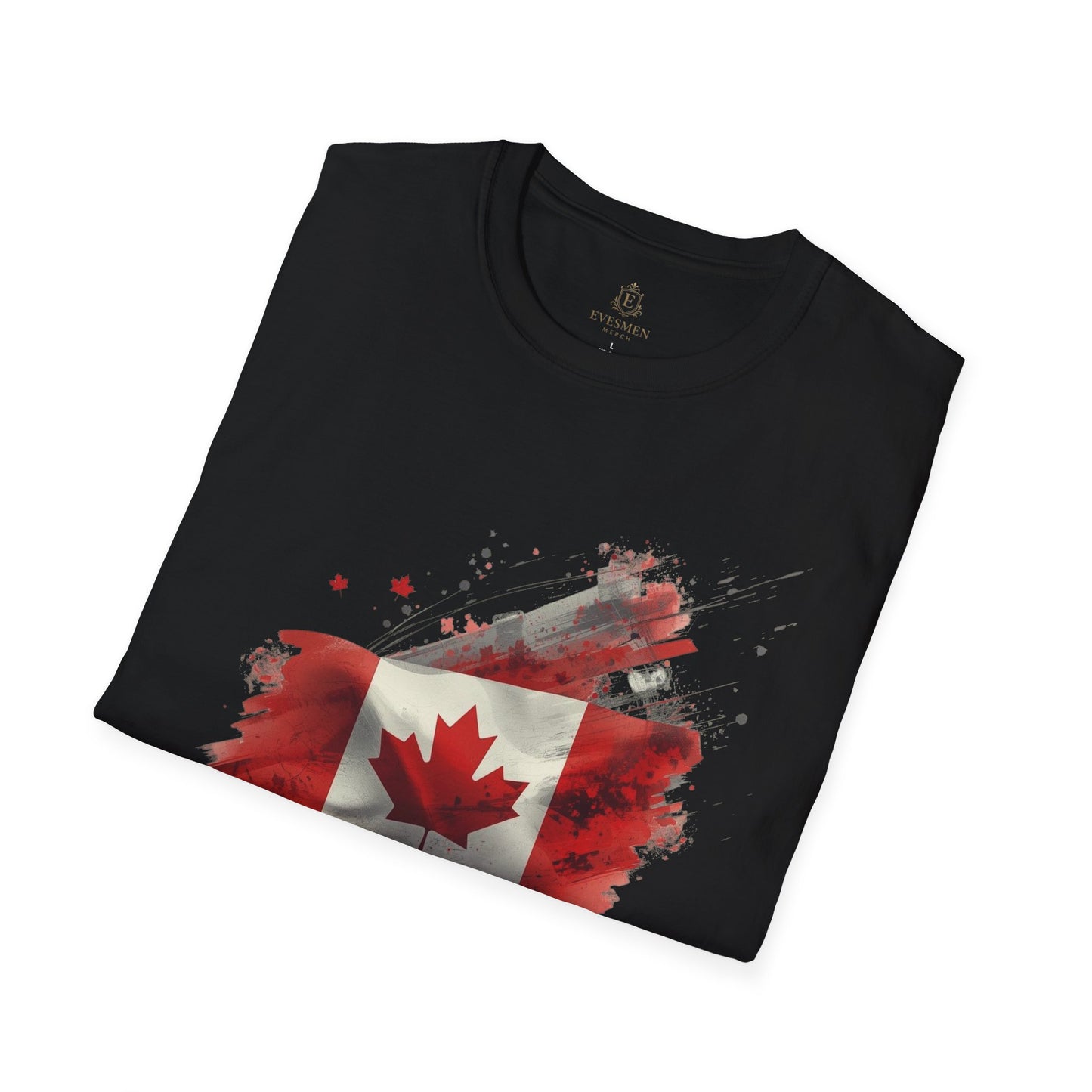 Canada Soccer T-Shirt — Distressed Maple Leaf & Soccer Ball Tee