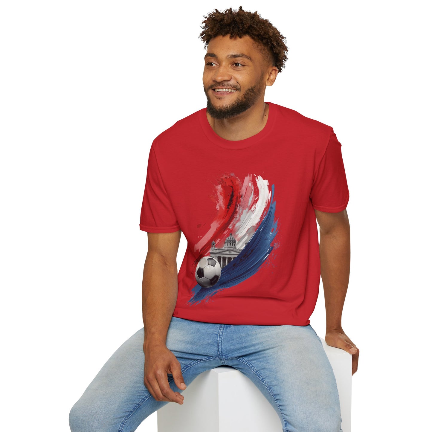 Paraguay Football Passion T-shirt with Asunción’s Pantheon Fan Tee