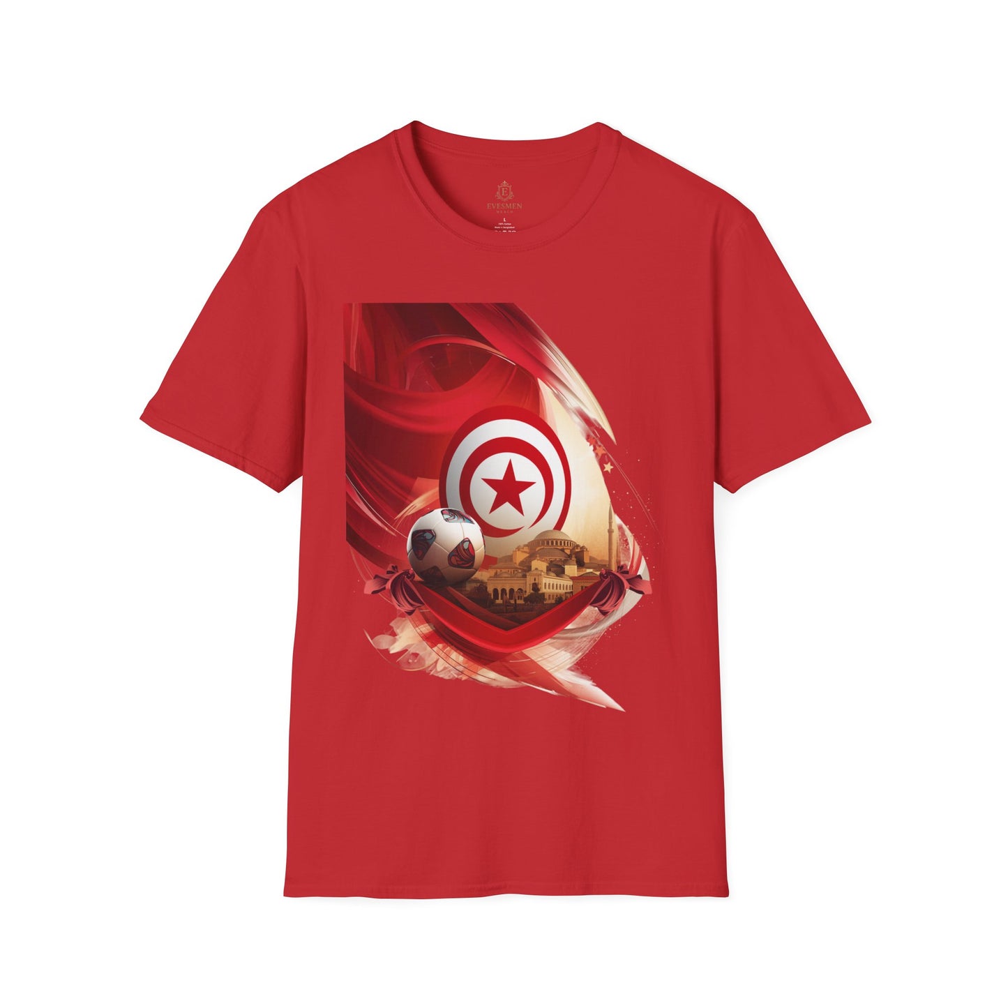 Tunisia Football Crest T-Shirt — Tunisian Soccer Fan Tee