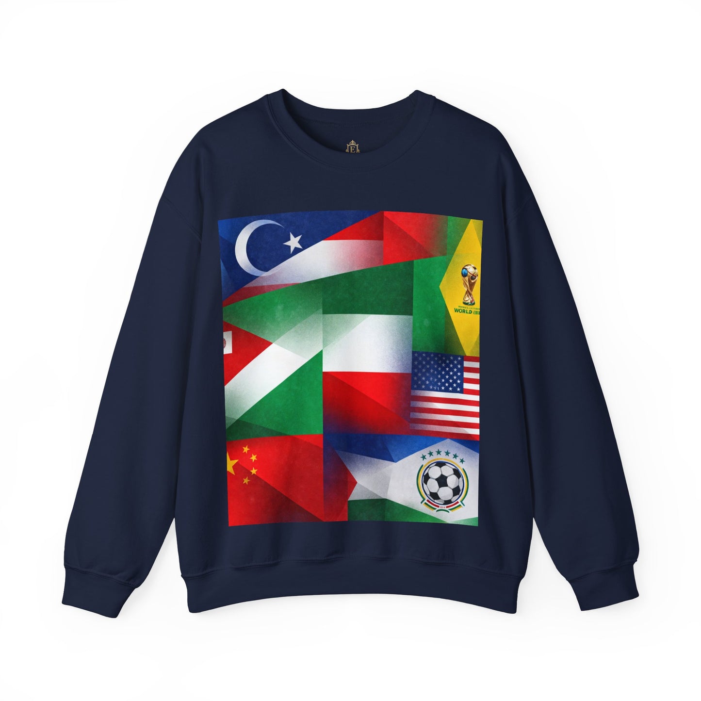 World Flags Soccer Crewneck Sweatshirt — Soccer Fan Pullover